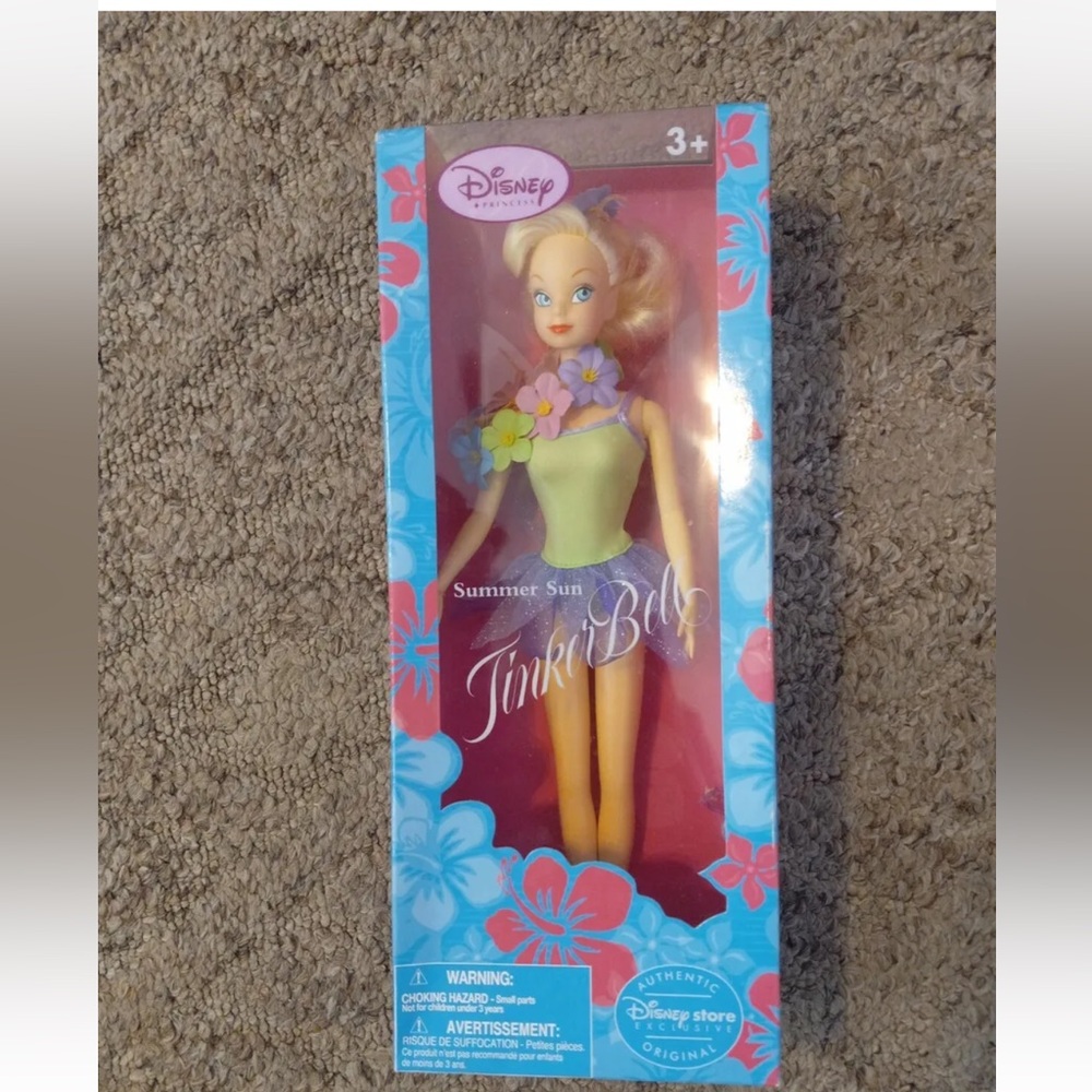 Disney Store Exclusive Princess Summer sun Tinkerbell new in the box